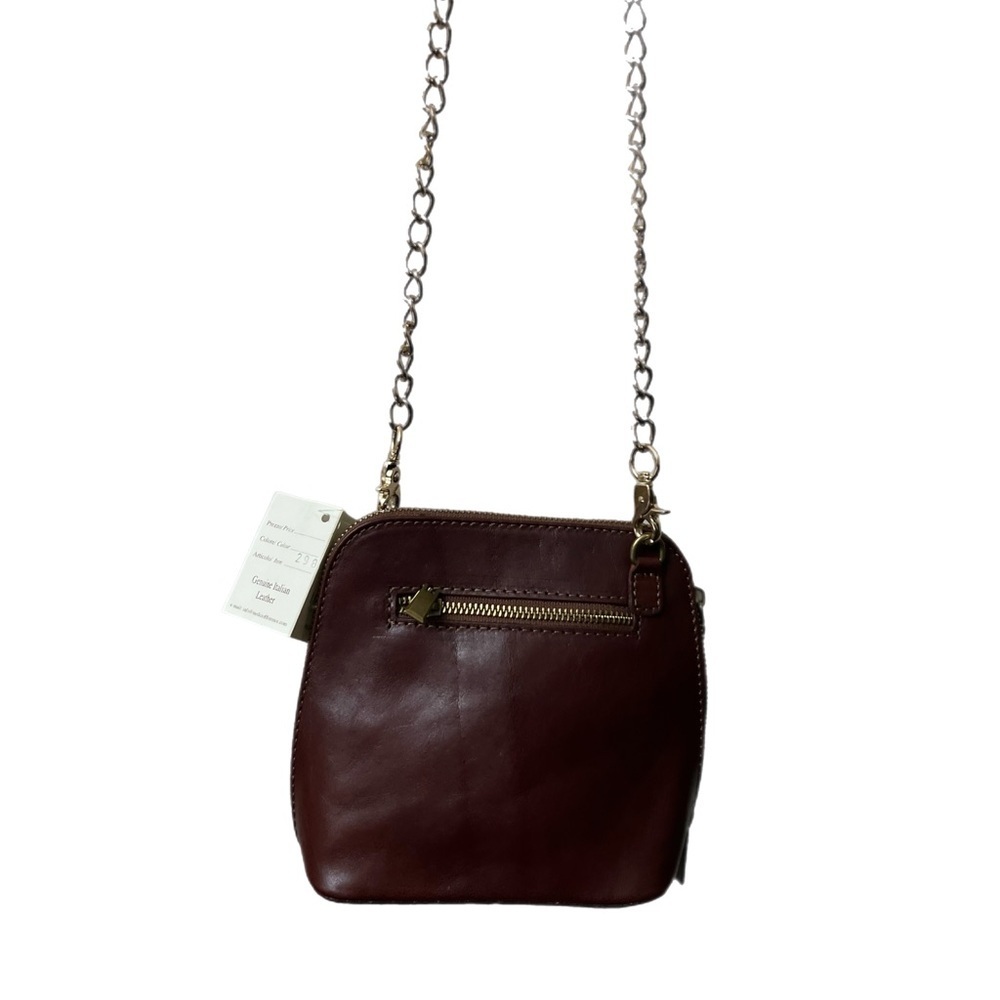 I MEDICI FIRENZE RARE NWT BURGUNDY LEATHER BAG - Made in Italy - Picture 3 of 11